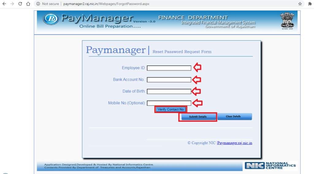 Paymanager Login Reset Password