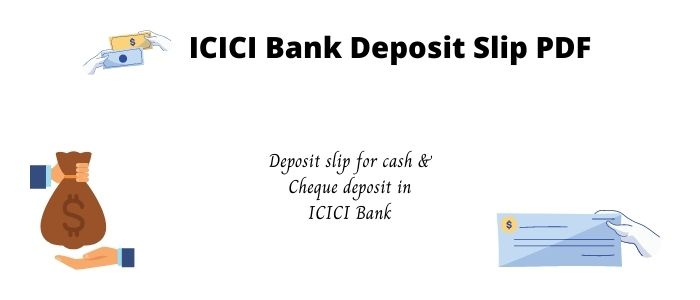 ICICI Bank Deposit Slip