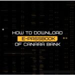 How to download e-passbook of Canara bank?