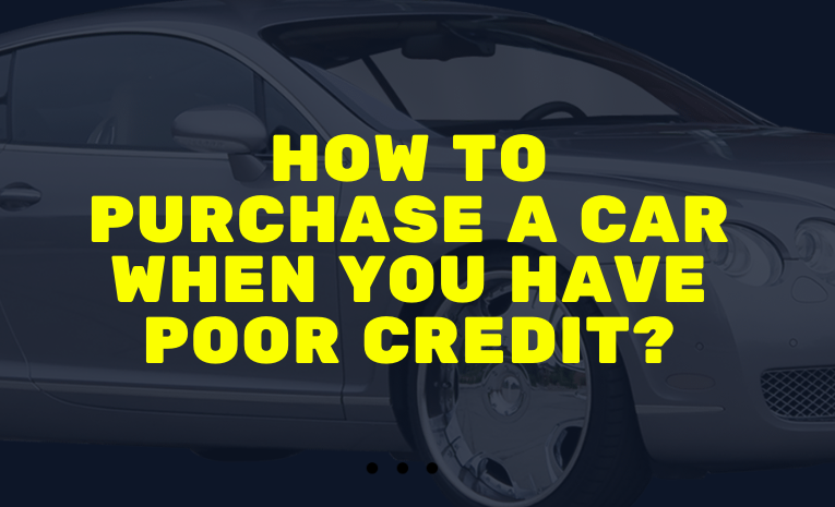 purchase a car with poor credit