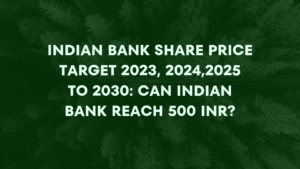 INDIAN BANK SHARE PRICE TARGET